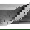 Mexen Kioto sprchová stena Walk-in 100 x 200 cm, biely vzor 8 mm, gun metal - 800-100-101-95-97