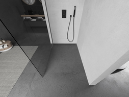 Mexen Kioto L sprchová stena Walk-in 95 x 200 cm, transparentná, gun metal - 800-095-103-95-00