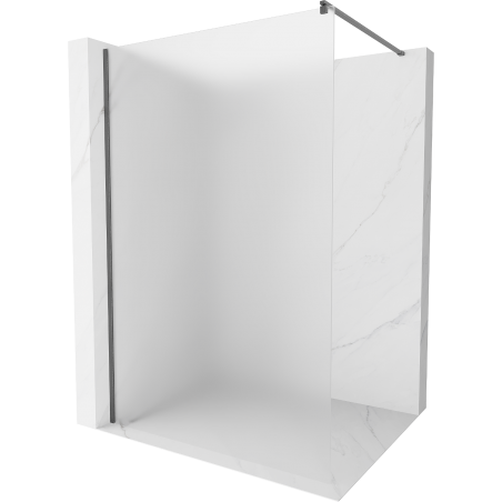 Mexen Kioto sprchová stena Walk-in 70 x 200 cm, mrazené 8 mm, gun gray brúsený - 800-070-101-66-30