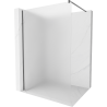 Mexen Kioto sprchová stena Walk-in 70 x 200 cm, mrazené 8 mm, gun gray brúsený - 800-070-101-66-30