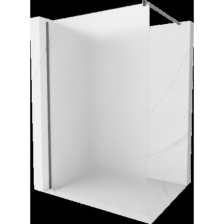 Mexen Kioto sprchová stena Walk-in 90 x 200 cm, matné sklo 8 mm, brúsená gun gray - 800-090-101-66-30