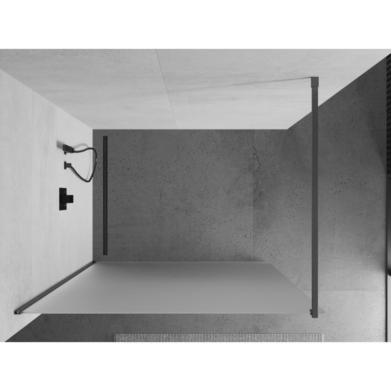 Mexen Kioto sprchová stena Walk-in 120 x 200 cm, námraza 8 mm, zbraň šedá kartáčovaná - 800-120-101-66-30