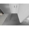 Mexen Kioto sprchová stena Walk-in 100 x 200 cm, matné sklo 8 mm, brúsený nikel - 800-100-101-97-30