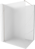Mexen Kioto sprchová zástena Walk-in 120 x 200 cm, matné sklo 8 mm, kartáčovaný nikel - 800-120-101-97-30