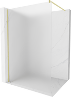 Mexen Kioto sprchová stena Walk-in 120 x 200 cm, mrazené 8 mm, zlatá brúsená - 800-120-101-55-30