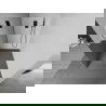 Mexen Kioto L sprchová stěna Walk-in 100 x 200 cm, zrcadlo, gun metal - 800-100-103-95-50