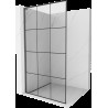 Mexen Kioto L sprchová stena Walk-in 100 x 200 cm, čierny vzor, gun metal - 800-100-103-95-77