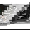 Mexen Kioto L sprchová stena Walk-in 80 x 200 cm, biely vzor, gun metal - 800-080-103-95-97