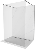 Mexen Kioto voľne stojaca sprchová stena 155 x 200 cm, priehľadná 8 mm, gun metal - 800-155-002-95-00