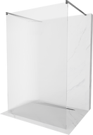 Mexen Kioto voľne stojaca sprchová stena 140 x 200 cm, pruhy 8 mm, gun metal - 800-140-002-95-09