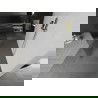 Mexen Kioto voľne stojaca sprchová zástena 100 x 200 cm, číre 8 mm, zlatá kartáčovaná - 800-100-002-55-09