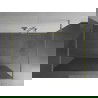 Mexen Kioto voľne stojaca sprchová zástena 140 x 200 cm, sklo 8 mm, brúsené zlato - 800-140-002-55-09