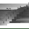 Mexen Kioto sprchová stena voľne stojaca 110 x 200 cm, matné sklo 8 mm, gun metal - 800-110-002-95-30