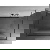Mexen Kioto sprchová stena voľne stojaca 110 x 200 cm, transparentná/matná 8 mm, gun metal - 800-110-002-95-35