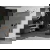 Mexen Kioto voľne stojaca sprchová zástena 110 x 200 cm, grafit 8 mm, gun metal - 800-110-002-95-40