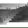 Mexen Kioto voľne stojaca sprchová stena 120 x 200 cm, čierny vzor 8 mm, gun metal - 800-120-002-95-77