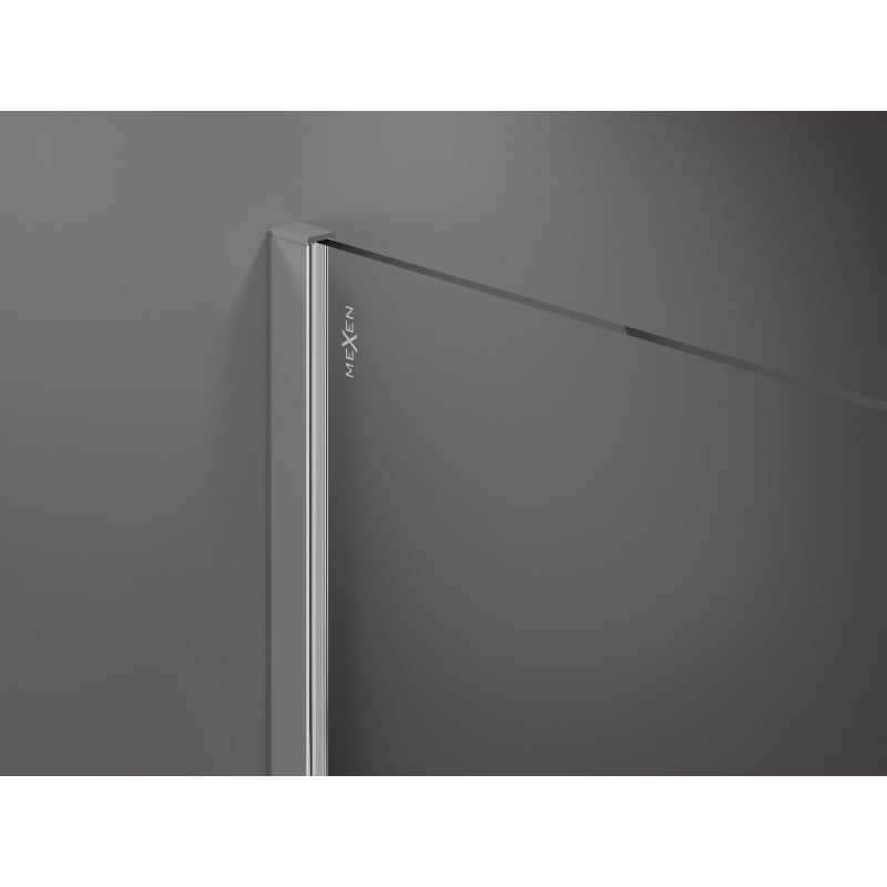Mexen Kioto sprchová stena Walk-in 100 x 200 cm, grafit 8 mm, chróm - 800-100-101-01-40
