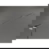 Mexen Kioto sprchová stena 90 x 200 cm, transparentnéné/čierny vzor 8 mm, chrómová - 800-090-101-01-78