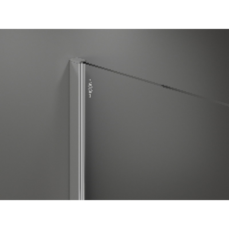 Mexen Kioto sprchová stena Walk-in 90 x 200 cm, pruhy 8 mm, chróm - 800-090-101-01-09