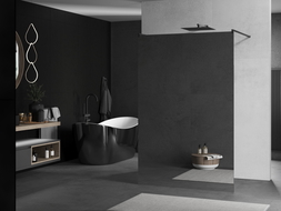 Mexen Kioto voľne stojaca sprchová stena 120 x 200 cm, zrkadlo 8 mm, temný kov - 800-120-002-95-50