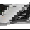 Mexen Kioto sprchová stěna Walk-in 140 x 200 cm, sklo 8 mm, kartáčovaný gun gray - 800-140-101-66-09