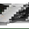 Mexen Kioto sprchová stěna Walk-in 110 x 200 cm, čiré 8 mm, gun metal - 800-110-101-95-09