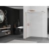 Mexen Kioto sprchová stena Walk-in 100 x 200 cm, brúsené 8 mm, mosadz brúsená - 800-100-101-65-09