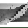 Mexen Kioto zaoblená sprchová stěna Walk-in 120 x 200 cm, transparentní 8 mm, matná gun gray - 800-120-101-66-06