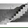 Mexen Kioto sprchová stena zaoblená Walk-in 100 x 200 cm, transparentné 8 mm, brúsený nikl - 800-100-101-97-06