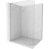 Mexen Kioto L oblá sprchová stena Walk-in 100 x 200 cm, transparentná, chróm - 800-100-103-01-06
