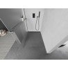 Mexen Kioto+ sprchová stena s poličkou Walk-in 70 x 200 cm, mrazivá, kefovaná gun gray - 800-070-121-66-30