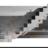 Mexen Kioto+ sprchová stena s poličkou Walk-in 110 x 200 cm, transparentné/matné, kartáčovaná mosadz - 800-110-121-65-35