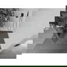 Mexen Kioto+ sklenene dvere z policou Walk-in 140 x 200 cm, biely vzor, gun metal - 800-140-121-95-85