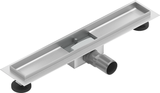Mexen Flat teleso odtokového žľabu 60 cm, chrómová - 1015060