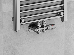 Mexen Uni-Term radiátorový ventil rohový/priamy, Duplex, DN50, chróm - W908-000-01