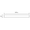 Mexen Flat M13 maskovnica 2v1 pre líniový odtok 60 cm, inox - 1019060