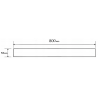 Mexen Flat M13 krytka 2v1 na líniový odtok 80 cm, inox - 1019080