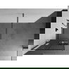 Mexen Kioto+ sprchová stěna s poličkou Walk-in 80 x 200 cm, černý vzor, gun metal - 800-080-121-95-77