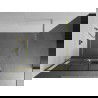 Mexen Kioto+ sprchový panel s poličkou Walk-in 100 x 200 cm, čierny vzor, zlatá brúsená - 800-100-121-55-77
