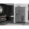 Mexen Kioto+ sprchová stena s poličkou Walk-in 100 x 200 cm, grafit, gun metal - 800-100-121-95-40