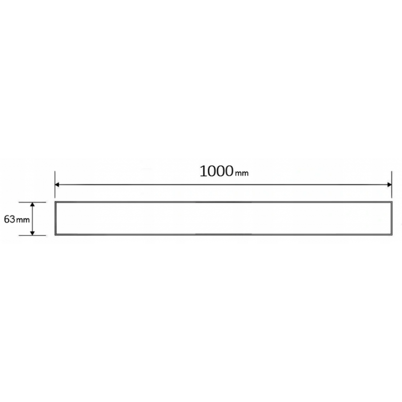 Mexen Flat M18 maskovacia lišta pre lineárny odtok 100 cm, inox - 1023100