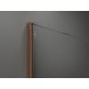 Mexen Kioto sprchová stena Walk-in 100 x 200 cm, transparentné 8 mm, ružové zlato - 800-100-101-60-00