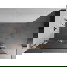 Mexen Kioto+ L sprchová stena s poličkou Walk-in 85 x 200 cm, priehľadné, brúsená meď - 800-085-123-65-00