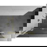 Mexen Kioto+ L sprchová stena s policou Walk-in 55 x 200 cm, transparentná, zlatorúbkovaná - 800-055-123-55-00