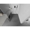 Mexen Kioto+ L sprchová stena s poličkou Walk-in 70 x 200 cm, číra/sklo, brúsená gun gray - 800-070-123-66-35