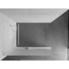 Mexen Kioto+ L sprchová zástena s poličkou Walk-in 80 x 200 cm, matná, biela - 800-080-123-20-30