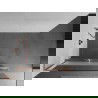 Mexen Kioto+ L sprchová stena s policou Walk-in 90 x 200 cm, transparentná/matná, brúsená meď - 800-090-123-65-35