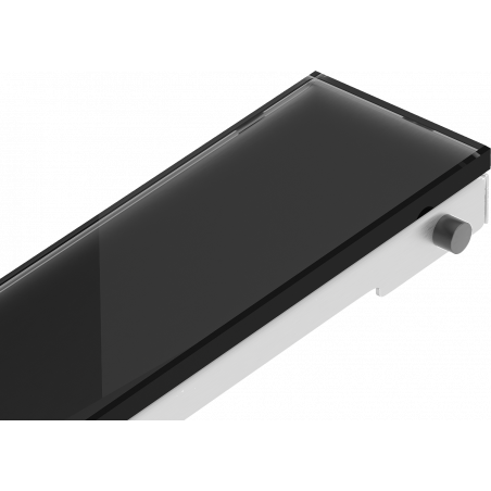 Mexen Flat MGB kryt na lineárny odtok 50 cm čierne sklo - 1026050