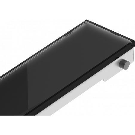 Mexen Flat MGB kryt na lineárny odtok 70 cm, čierne sklo - 1026070