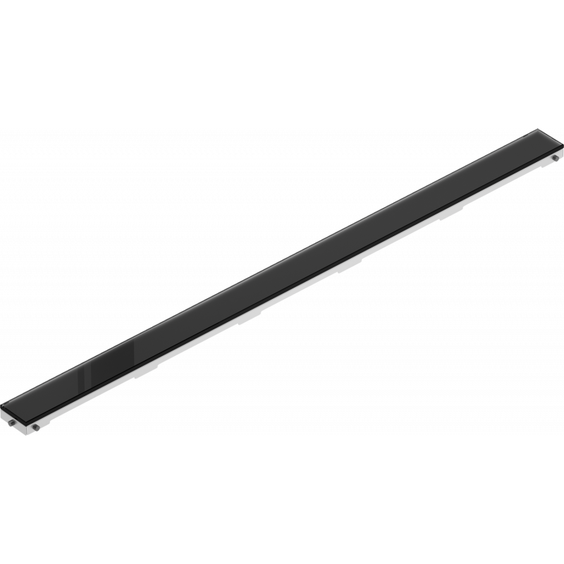 Mexen Flat MGB kryt liatkového odtoku 90 cm, čierne sklo - 1026090